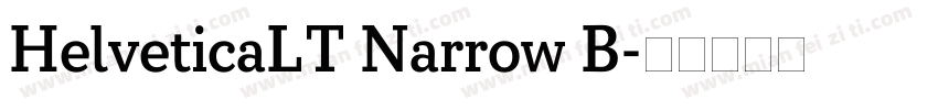 HelveticaLT Narrow B字体转换